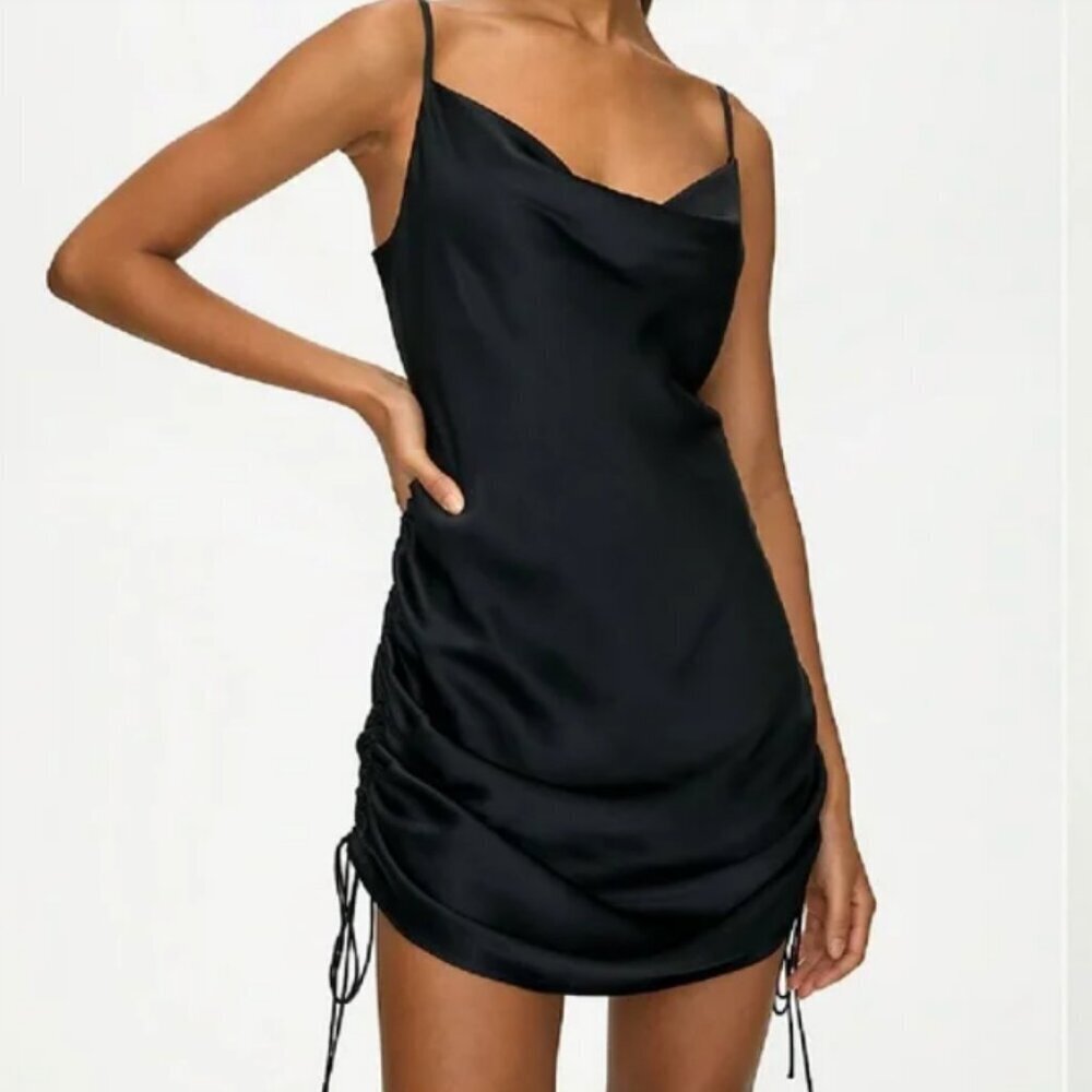 Aritzia Wilfred Only Ruched Slip Dress | Size XXS